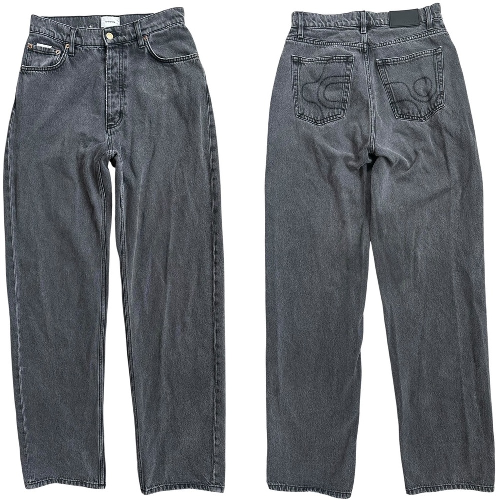 EYTYS Black-ish Gray BENZ SULPHUR High Rise Button Fly Jeans Size 27